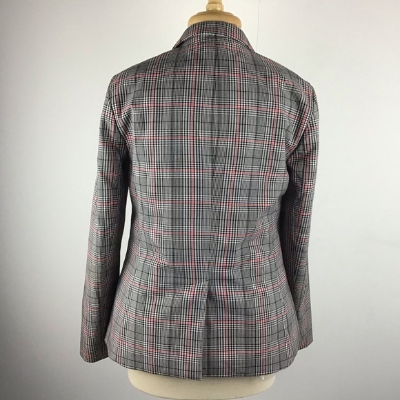 Gap Academy  Grid Plaid one button two pocket fully lined Blazer size 10 - Picture 6 of 13